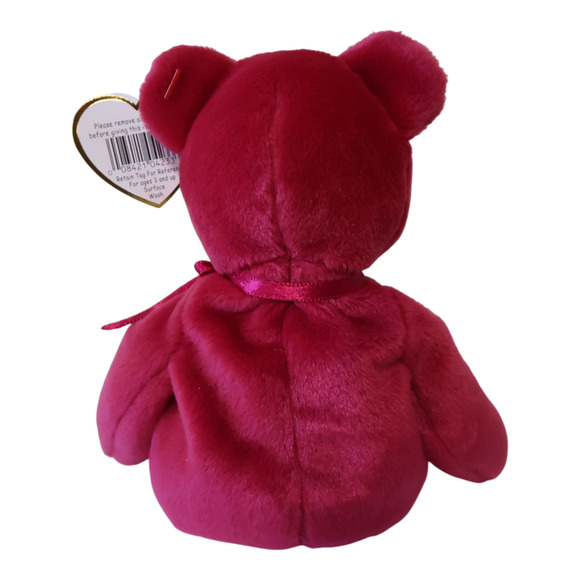 VTG TY Beanie Babies Valentine Lot of 2 – Love Bear & Sweetly Dog | Retired MWMT - Picture 5 of 12